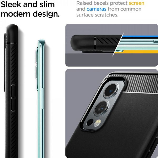 Spigen Rugged Armor Backcover OnePlus Nord 2 - Zwart