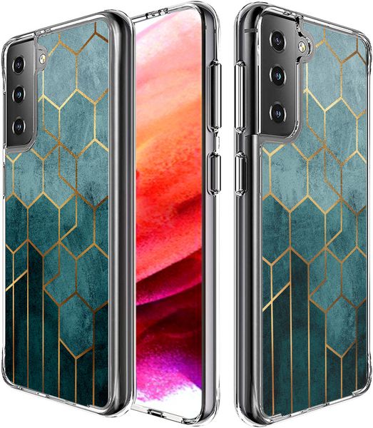 imoshion Design hoesje Samsung Galaxy S21 FE - Patroon - Groen