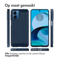 imoshion Brushed Backcover Motorola Moto G14 - Donkerblauw