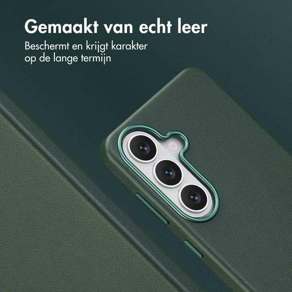 Accezz MagSafe Leather Backcover Samsung Galaxy S26 Plus - Cedar Green