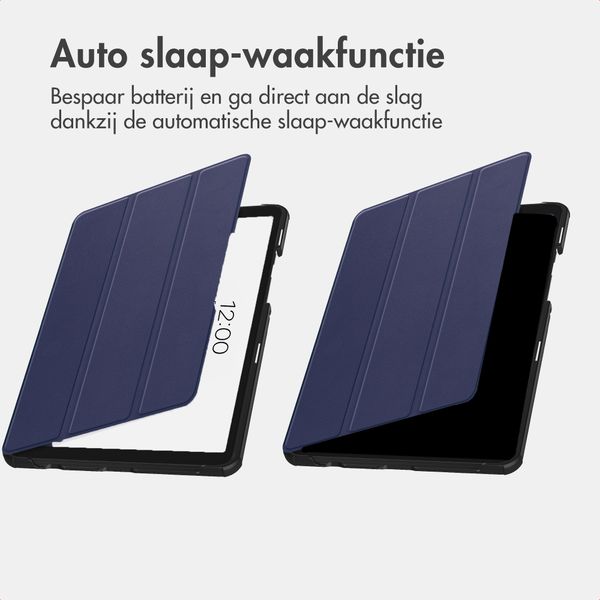 imoshion Trifold Bookcase Samsung Galaxy Tab A11 / A9 8.7 inch - Donkerblauw