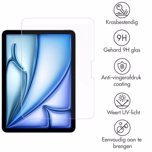 imoshion Gehard glas screenprotector Apple iPad Air 11 inch (2025) M3 / (2024) M2 / iPad 11 (2025) A16 / iPad 10 (2022)