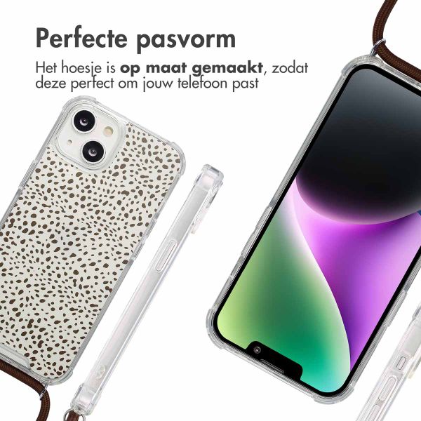 imoshion Design hoesje met koord Apple iPhone 14 - Desert Dots