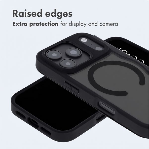 imoshion Transparent Wallet Case with MagSafe Apple iPhone 18 Pro / 17 Pro - Black