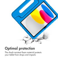 imoshion Kids-Proof Back Cover with Handle Apple iPad 11 (2025) 11 inch A16 / iPad 10 (2022) 10.9 inch - Blue