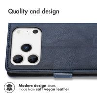 imoshion Luxury Bookcase Apple iPhone 17 Pro Max - Dark Blue