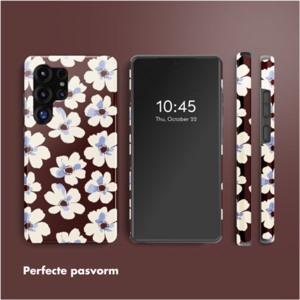 Selencia Vivid Backcover Samsung Galaxy S25 Ultra - Choco Flower Pop