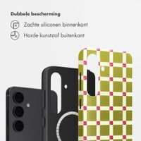 Selencia Vivid Backcover met MagSafe Samsung Galaxy S24 - Check This Olive