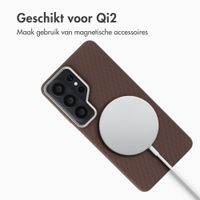 Accezz Mesh Backcover met MagSafe Samsung Galaxy S26 Ultra - Bruin