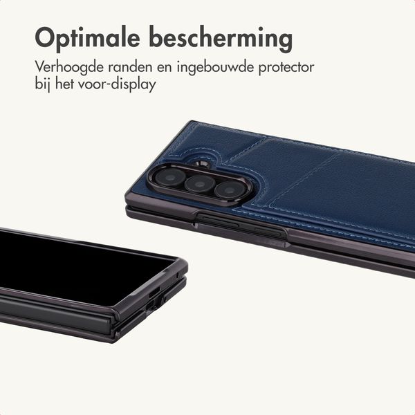 imoshion Kunstleren MagSafe Backcover met Pashouder Samsung Galaxy Z Fold 8 Ultra - Donkerblauw