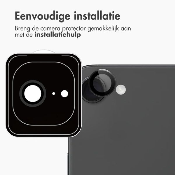 imoshion 2 Pack Camera Lens Protector voor de Apple iPhone 17e / 16e - Zwart