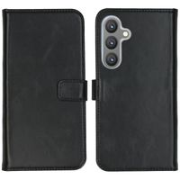 Selencia Echt Leren Bookcase Samsung Galaxy S24 Plus - Zwart