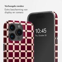 Selencia Vivid Backcover met MagSafe Apple iPhone 15 Pro - Check This Burgundy