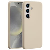 Accezz Liquid Silicone Backcover met MagSafe Samsung Galaxy S25 - Stone