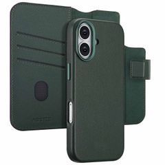 Accezz 2-in-1 Leather Bookcase with MagSafe Apple iPhone 17 - Cedar Green