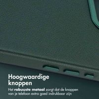 Accezz MagSafe Leather Backcover Apple iPhone 16e - Cedar Green