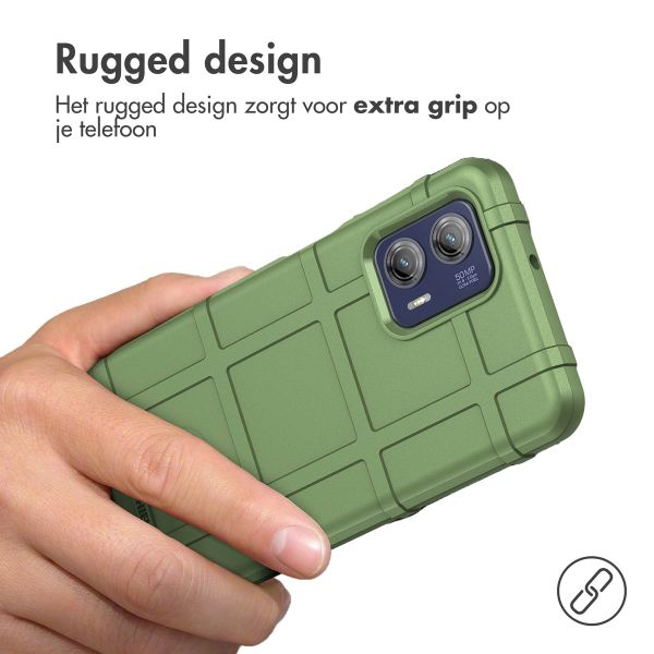 imoshion Rugged Shield Backcover Motorola Moto G73 - Donkergroen