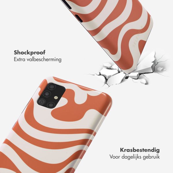 Selencia Vivid Tough Backcover Samsung Galaxy A51 - Dream Swirl Orange