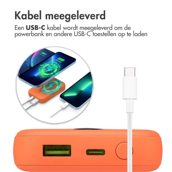 imoshion MagSafe Powerbank - 10.000 mAh - Draadloze powerbank - Apricot Crush Orange