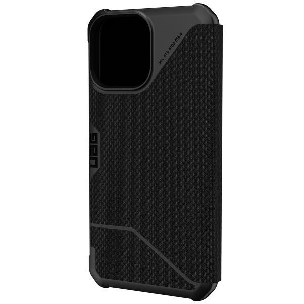 UAG Metropolis Bookcase iPhone 13 Pro Max - Kevlar Black