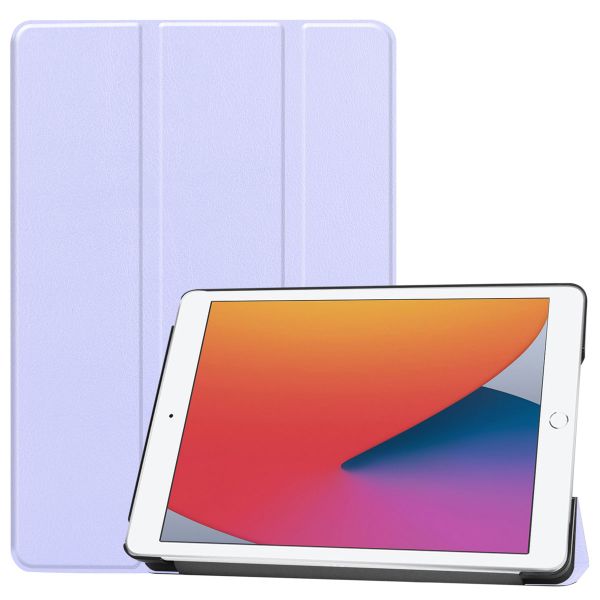 imoshion Trifold Bookcase iPad 7 (2019) / iPad 8 (2020) / iPad 9 (2021) 10.2 inch - Lila