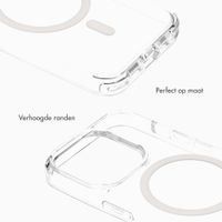 Selencia Rivièra MagSafe Backcover met afneembare haakjes Apple iPhone 15 Pro - Transparant