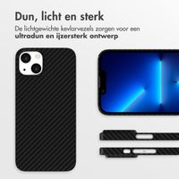 Accezz MagSafe Kevlar Backcover Apple iPhone 13 - Zwart