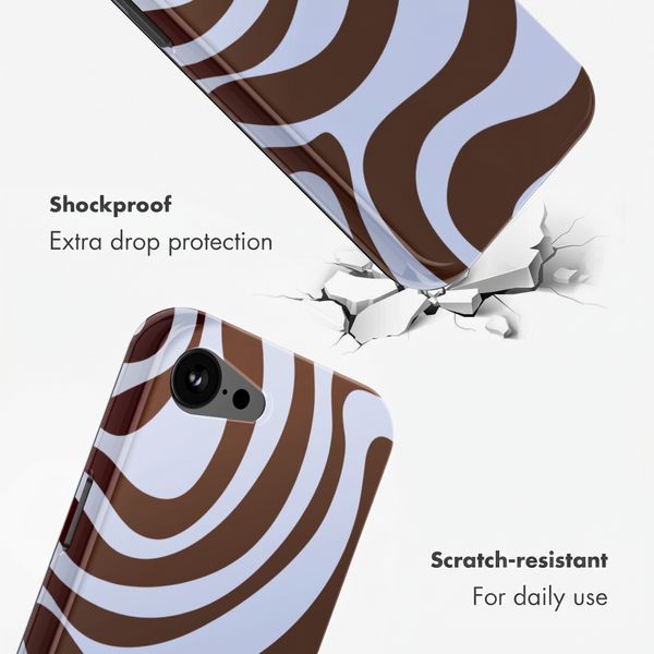 Selencia Vivid Back Cover with MagSafe Apple iPhone 17e / 16e - Dream Swirl Chocolate