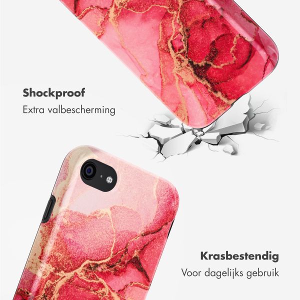 Selencia Vivid Tough Backcover iPhone SE (2022 / 2020) / 8 / 7 - Rosy Marble