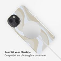 Selencia Vivid Backcover met MagSafe Apple iPhone 13 - Desert Waves Beige