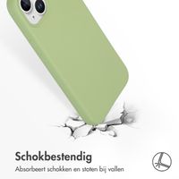 Accezz Liquid Silicone Backcover Apple iPhone 15 Plus - Groen