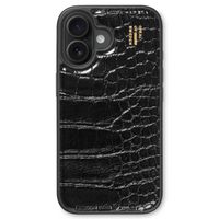 iDeal of Sweden Vegan Leather Backcover Apple iPhone 16 Plus - Black Croco