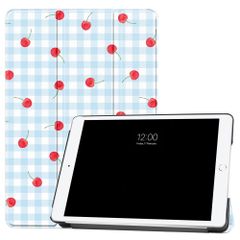 imoshion Design Trifold Bookcase Apple iPad 9 (2021) 10.2 inch / iPad 8 (2020) 10.2 inch / iPad 7 (2019) 10.2 inch - Cherry Check