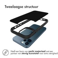 imoshion Rugged Hybrid Carbon Case iPhone 12 (Pro) - Zwart