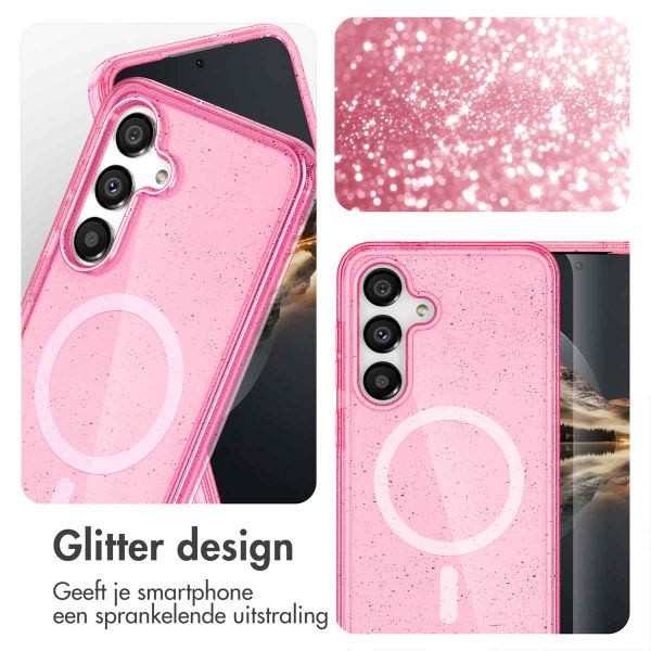 imoshion Sparkle Backcover met MagSafe Samsung Galaxy S25 - Roze