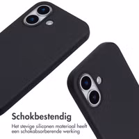 imoshion Siliconen hoesje met koord Apple iPhone 17 - Zwart