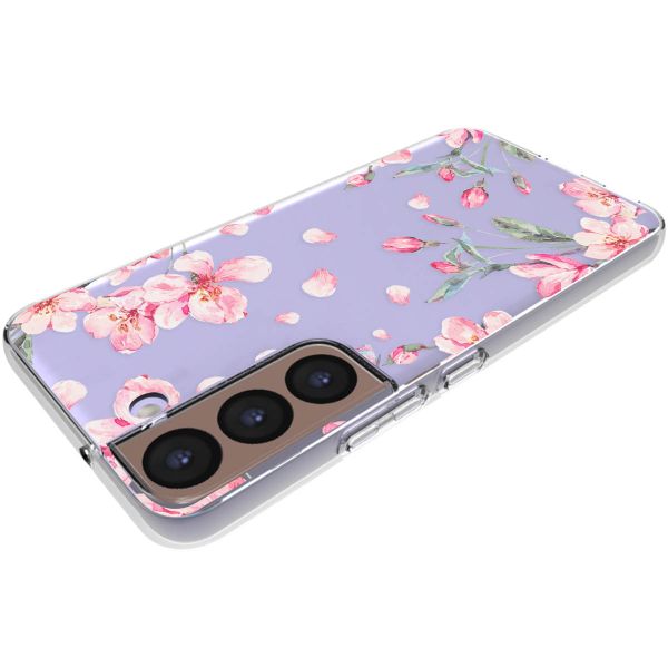 imoshion Design hoesje Samsung Galaxy S22 - Bloem - Roze