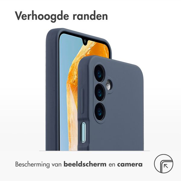 Accezz Liquid Silicone Backcover Samsung Galaxy A16 - Donkerblauw