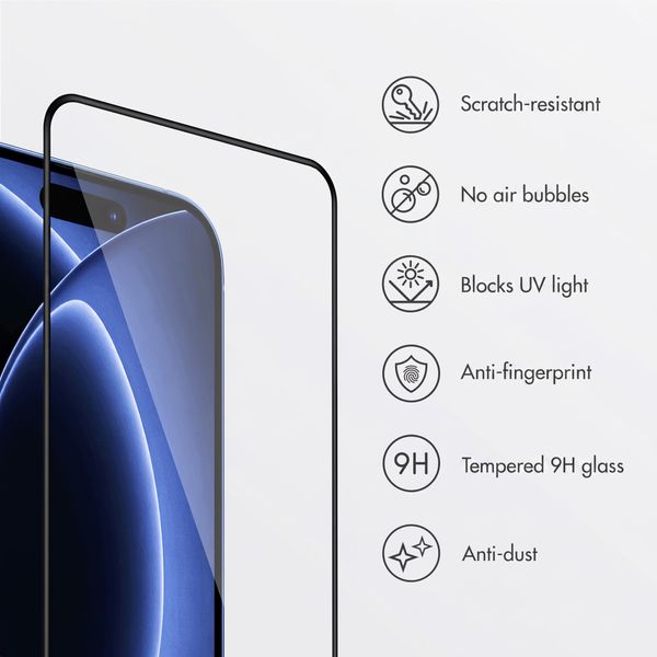 Accezz Tempered Glass Screen Protector with Applicator - 2-pack Apple iPhone 18 Pro / 17 Pro