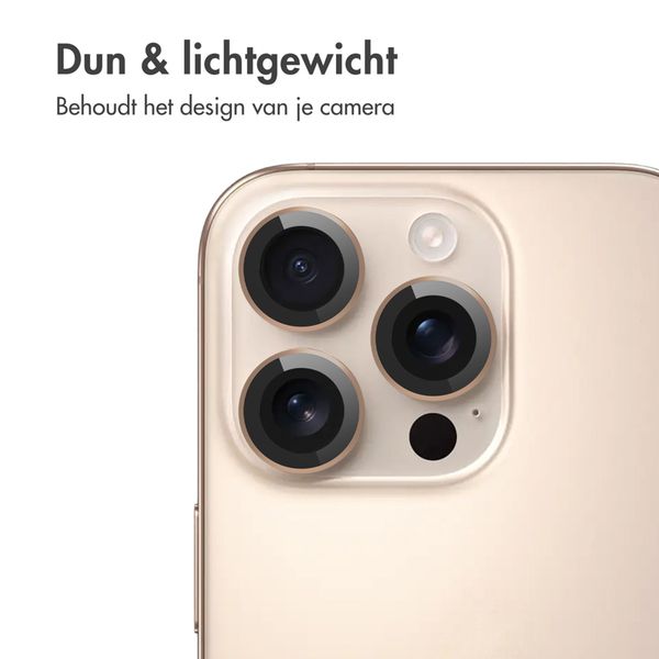 imoshion 2 Pack Camera lens protector Apple iPhone 16 Pro / 16 Pro Max - Desert / Titanium