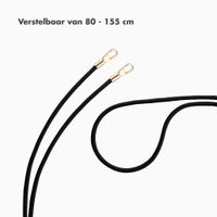 Selencia Universeel Telefoonkoord met 2 haken - verstelbaar - Zwart