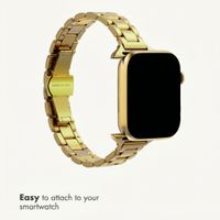 Selencia Slim Steel Link Band Apple Watch | 38/40/41/42 mm - Gold