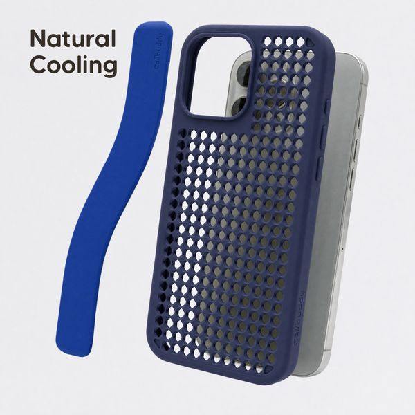 Callbuddy Hoesje met Strap Apple iPhone 16 Pro Max - Deep Marine