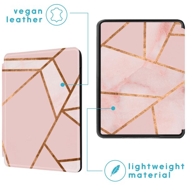 imoshion Design Slim Hard Case Bookcase Amazon Kindle (2024) / Amazon Kindle (2022) 11th gen - Pink Graphic