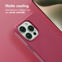 imoshion Color Backcover met afneembaar koord MagSafe Apple iPhone 15 Pro Max - Raspberry