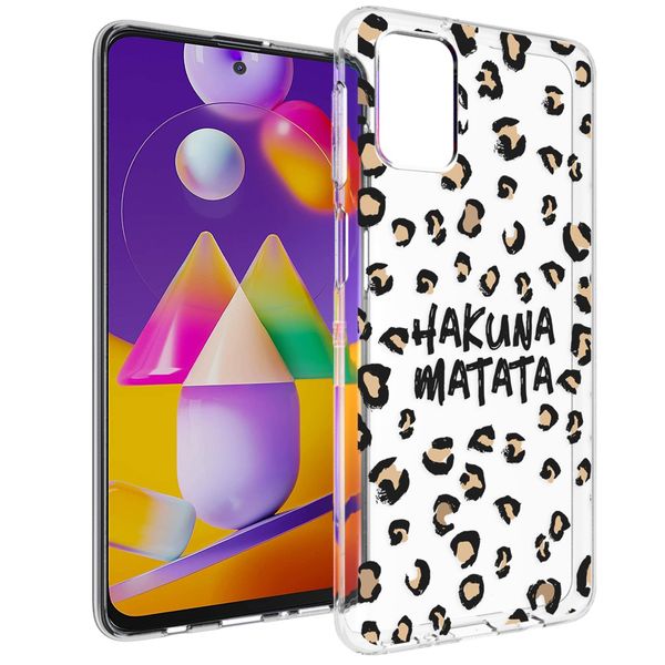 imoshion Design hoesje Samsung Galaxy M31s - Luipaard - Bruin / Zwart