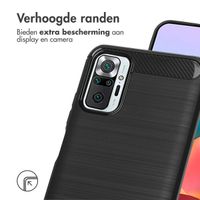 imoshion Brushed Backcover Xiaomi Redmi Note 10 (5G) - Zwart