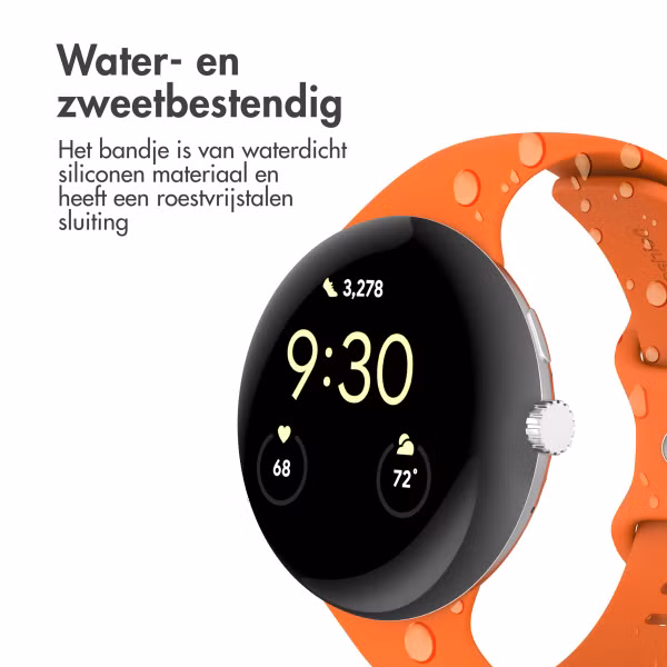 imoshion Siliconen⁺ bandje Google Pixel Watch 3 / 4 (45 mm) - Maat L - Oranje