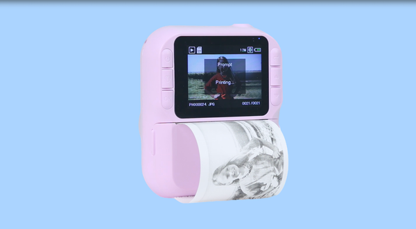 imoshion Kids Camera met Fotoprinter - Kindercamera - Foto's/Video's/Spelletjes - Lila