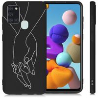 imoshion Design hoesje Samsung Galaxy A21s - Hand - Zwart